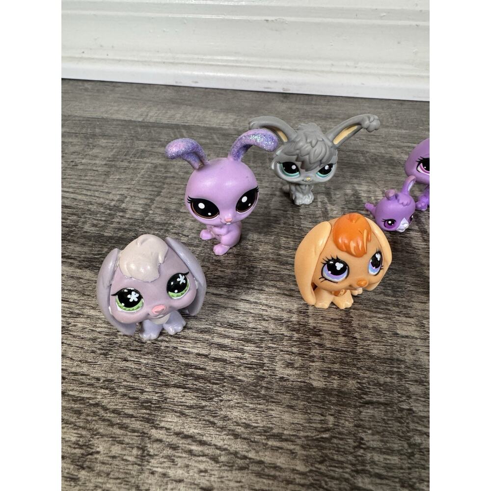 Lot Of Littlest Pet Shop (11) Bunnies Rabbits Glitter Hedgehog Sparkle Baby - Picture 3 of 16